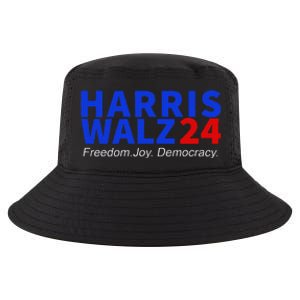 Harris Walz24 Freedom Joy Democracy Kamala Harris Waltz 2024 Gift Cool Comfort Performance Bucket Hat