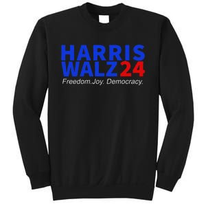 Harris Walz24 Freedom Joy Democracy Kamala Harris Waltz 2024 Gift Sweatshirt