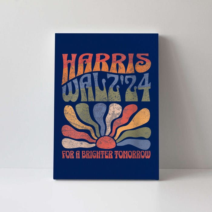 Harris Waltz For A Brighter Tomorrow Kamala Harris Waltz Canvas