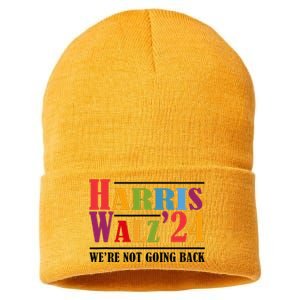 Harris Waltz For WeRe Not Going Back Kamala Harris Waltz Sustainable Knit Beanie