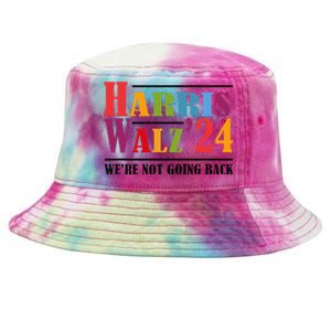 Harris Waltz For WeRe Not Going Back Kamala Harris Waltz Tie-Dyed Bucket Hat