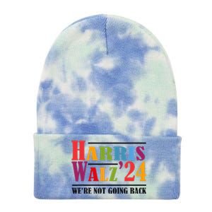 Harris Waltz For WeRe Not Going Back Kamala Harris Waltz Tie Dye 12in Knit Beanie