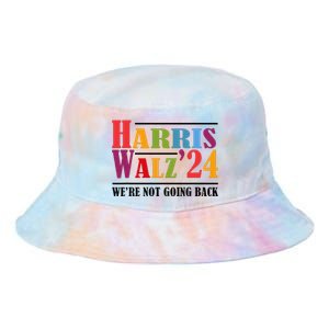 Harris Waltz For WeRe Not Going Back Kamala Harris Waltz Tie Dye Newport Bucket Hat