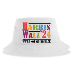 Harris Waltz For WeRe Not Going Back Kamala Harris Waltz Sustainable Bucket Hat