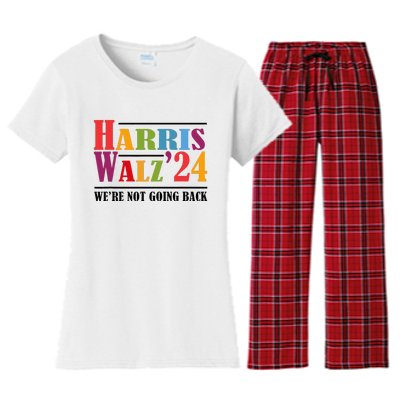 Harris Waltz For WeRe Not Going Back Kamala Harris Waltz Women's Flannel Pajama Set