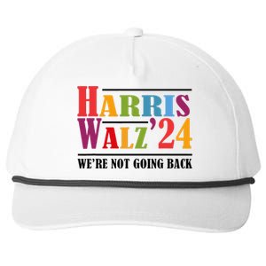 Harris Waltz For WeRe Not Going Back Kamala Harris Waltz Snapback Five-Panel Rope Hat