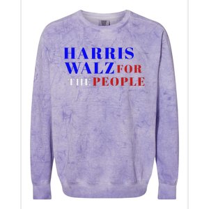 Harris Walz For The People Colorblast Crewneck Sweatshirt