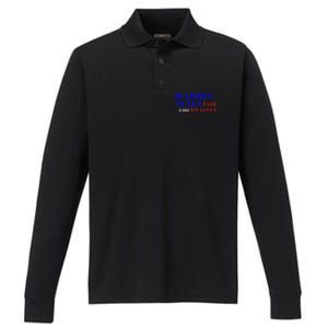 Harris Walz For The People Performance Long Sleeve Polo