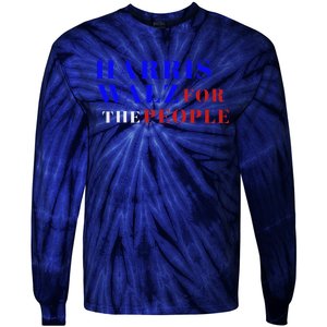 Harris Walz For The People Tie-Dye Long Sleeve Shirt