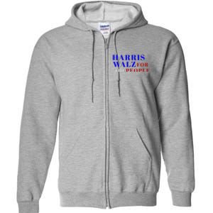 Harris Walz For The People Full Zip Hoodie