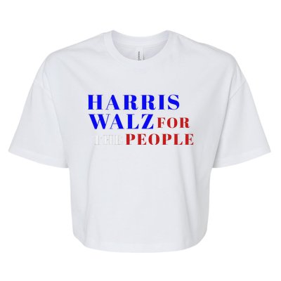 Harris Walz For The People Bella+Canvas Jersey Crop Tee