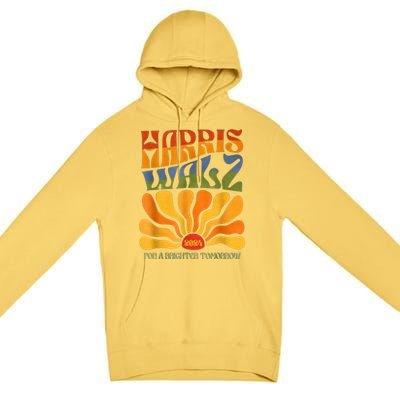 Harris Waltz For A Brighter Tomorrow Boho Aesthetic Premium Pullover Hoodie