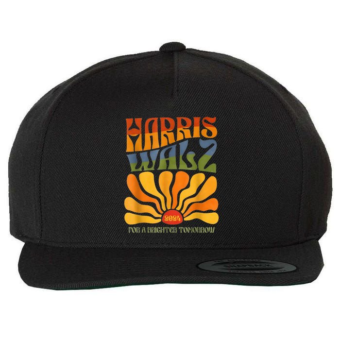 Harris Waltz For A Brighter Tomorrow Boho Aesthetic Wool Snapback Cap