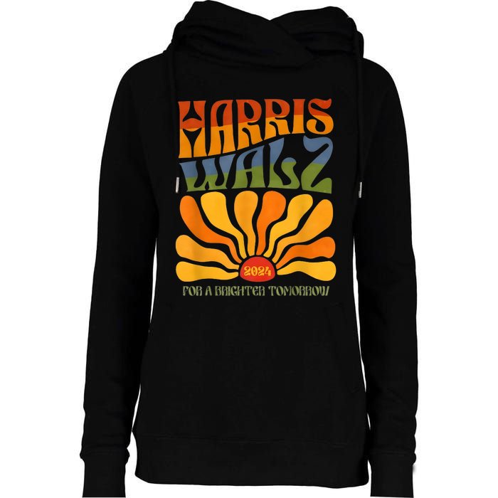 Harris Waltz For A Brighter Tomorrow Boho Aesthetic Womens Funnel Neck Pullover Hood