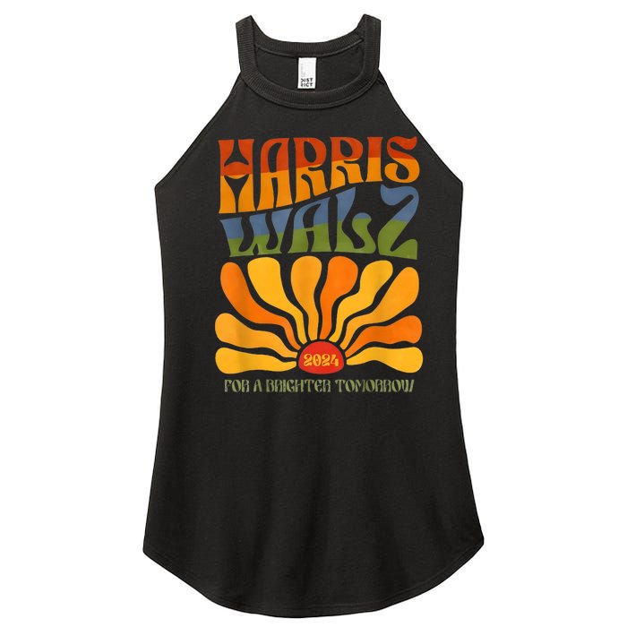 Harris Waltz For A Brighter Tomorrow Boho Aesthetic Women's Perfect Tri Rocker Tank