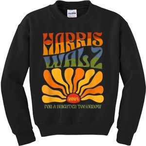 Harris Waltz For A Brighter Tomorrow Boho Aesthetic Kids Sweatshirt