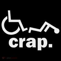 Handicap Wheelchair Funny Wheelchair Fall Premium T-Shirt