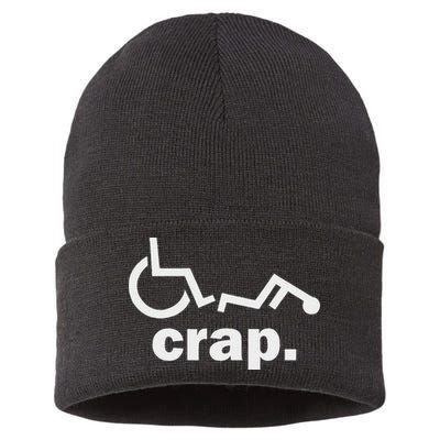 Handicap Wheelchair Funny Wheelchair Fall Sustainable Knit Beanie