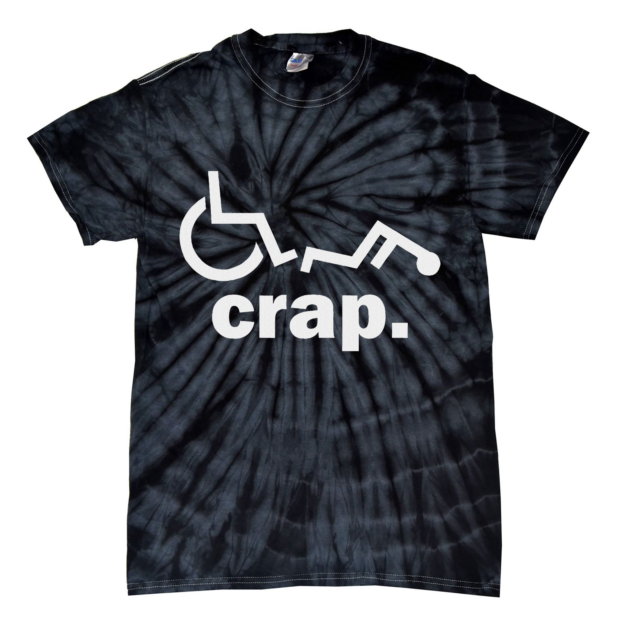 Handicap Wheelchair Funny Wheelchair Fall Tie-Dye T-Shirt