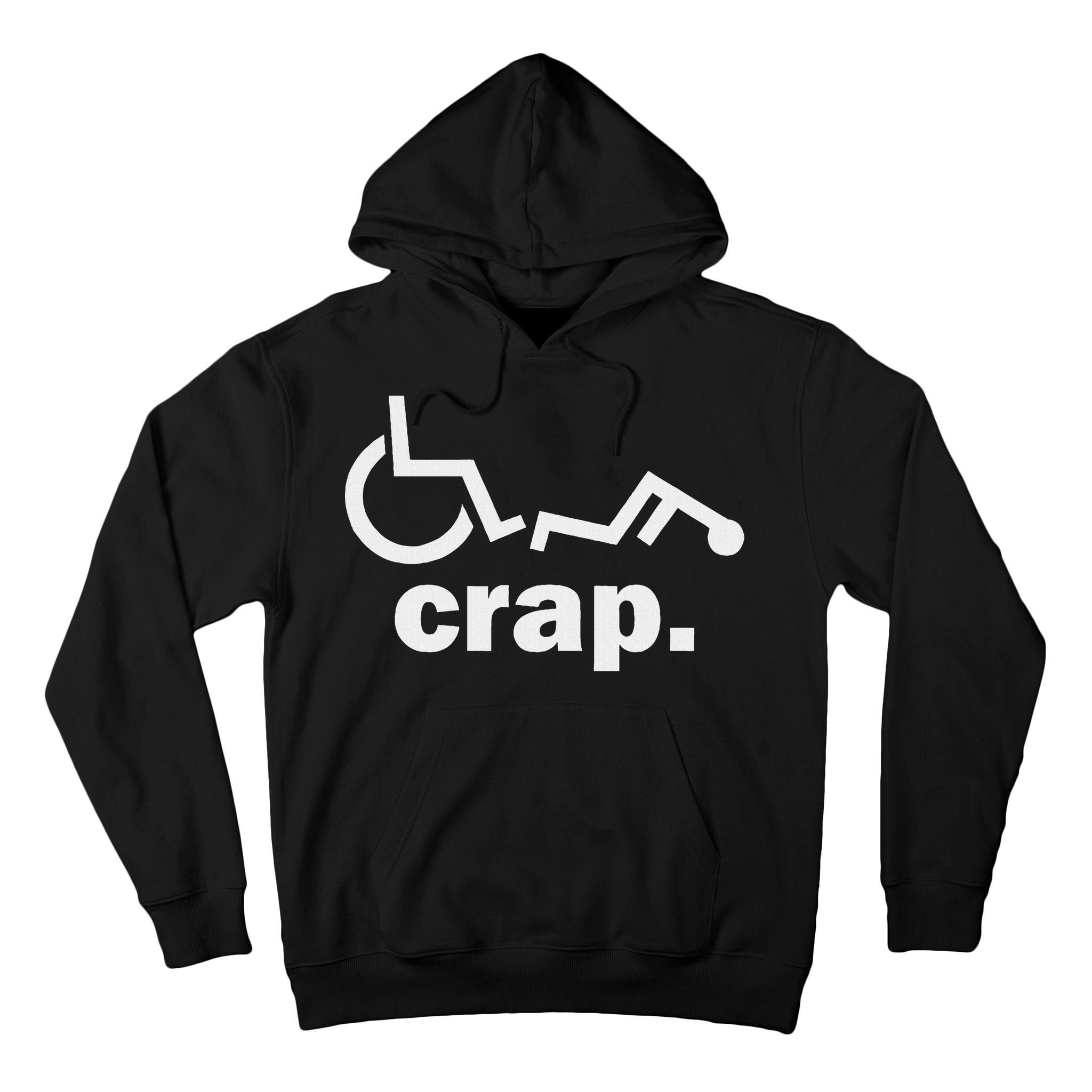 Handicap Wheelchair Funny Wheelchair Fall Tall Hoodie
