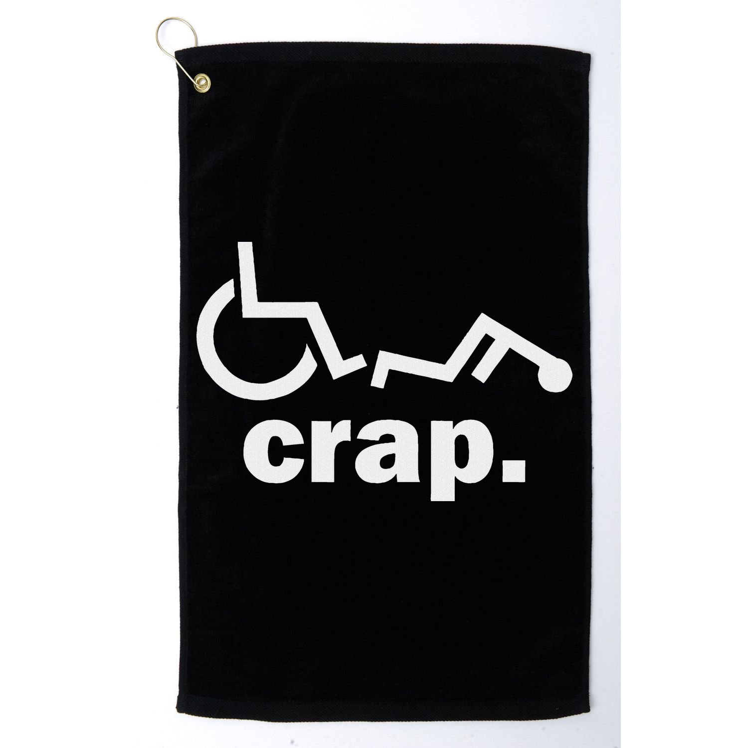 Handicap Wheelchair Funny Wheelchair Fall Golf Towel