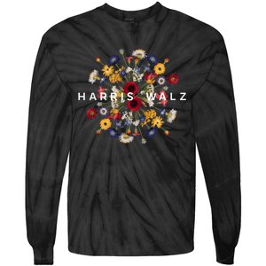 Harris Walz Flower Mandala Central Bloom Tie-Dye Long Sleeve Shirt