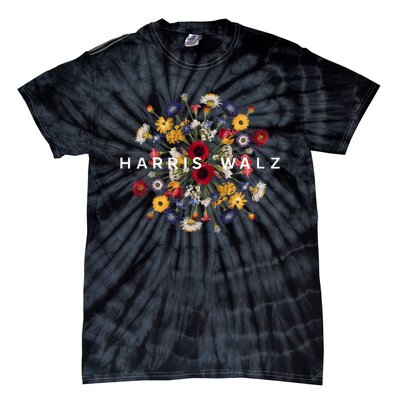 Harris Walz Flower Mandala Central Bloom Tie-Dye T-Shirt