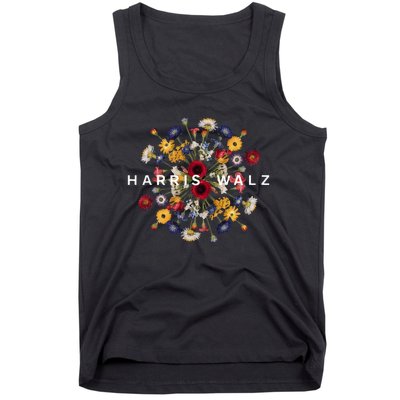 Harris Walz Flower Mandala Central Bloom Tank Top