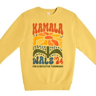 Harris Waltz For A Brighter Tomorrow Kamala Harris Waltz Premium Crewneck Sweatshirt