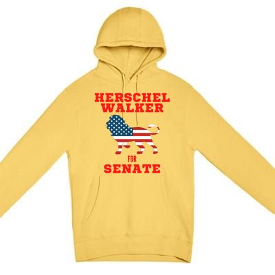 Herschel Walker For Senate Premium Pullover Hoodie