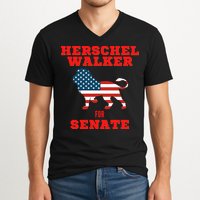Herschel Walker For Senate V-Neck T-Shirt