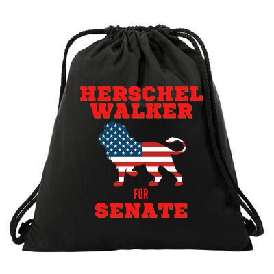 Herschel Walker For Senate Drawstring Bag