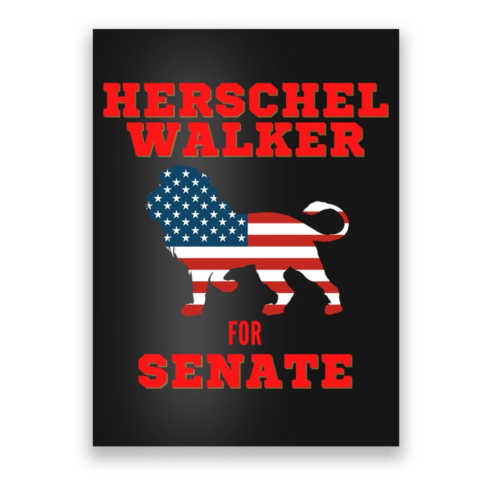 Herschel Walker For Senate Poster