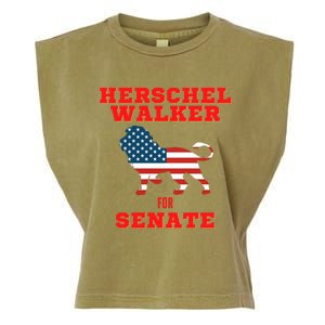 Herschel Walker For Senate Garment-Dyed Women's Muscle Tee