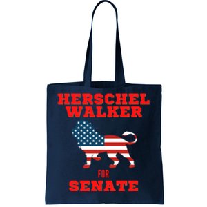 Herschel Walker For Senate Tote Bag