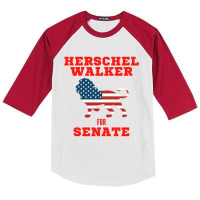 Herschel Walker For Senate Kids Colorblock Raglan Jersey