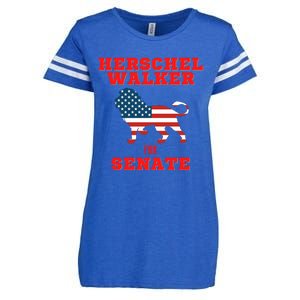 Herschel Walker For Senate Enza Ladies Jersey Football T-Shirt