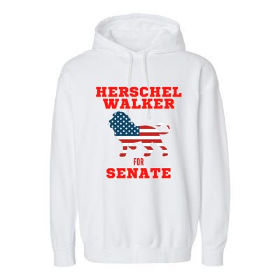 Herschel Walker For Senate Garment-Dyed Fleece Hoodie