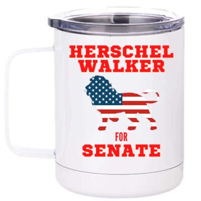 Herschel Walker For Senate 12 oz Stainless Steel Tumbler Cup