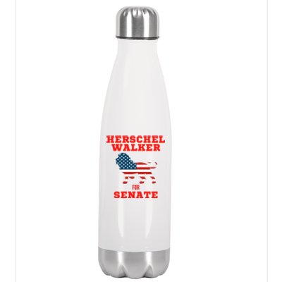 Herschel Walker For Senate Stainless Steel Insulated Water Bottle