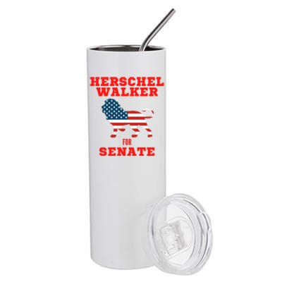 Herschel Walker For Senate Stainless Steel Tumbler