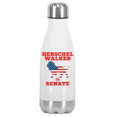 Herschel Walker For Senate Stainless Steel Insulated Water Bottle