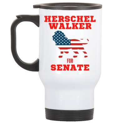 Herschel Walker For Senate Stainless Steel Travel Mug