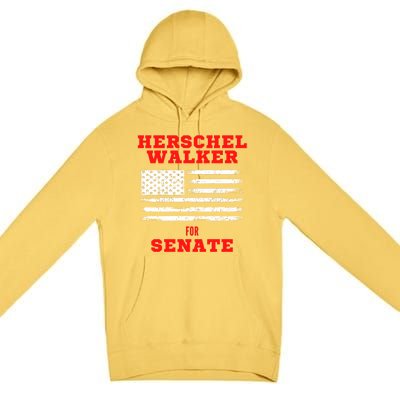 Herschel Walker For Senate 2 Premium Pullover Hoodie