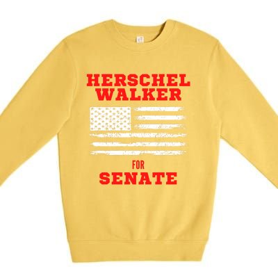 Herschel Walker For Senate 2 Premium Crewneck Sweatshirt