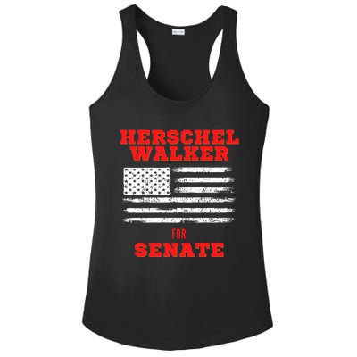 Herschel Walker For Senate 2 Ladies PosiCharge Competitor Racerback Tank