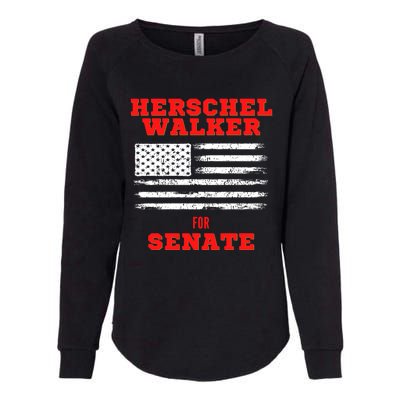 Herschel Walker For Senate 2 Womens California Wash Sweatshirt