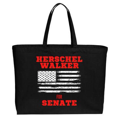 Herschel Walker For Senate 2 Cotton Canvas Jumbo Tote