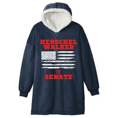 Herschel Walker For Senate 2 Hooded Wearable Blanket