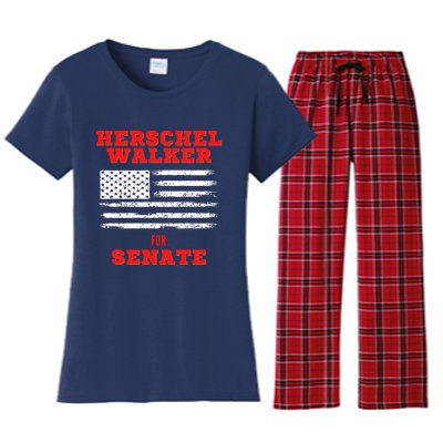 Herschel Walker For Senate 2 Women's Flannel Pajama Set